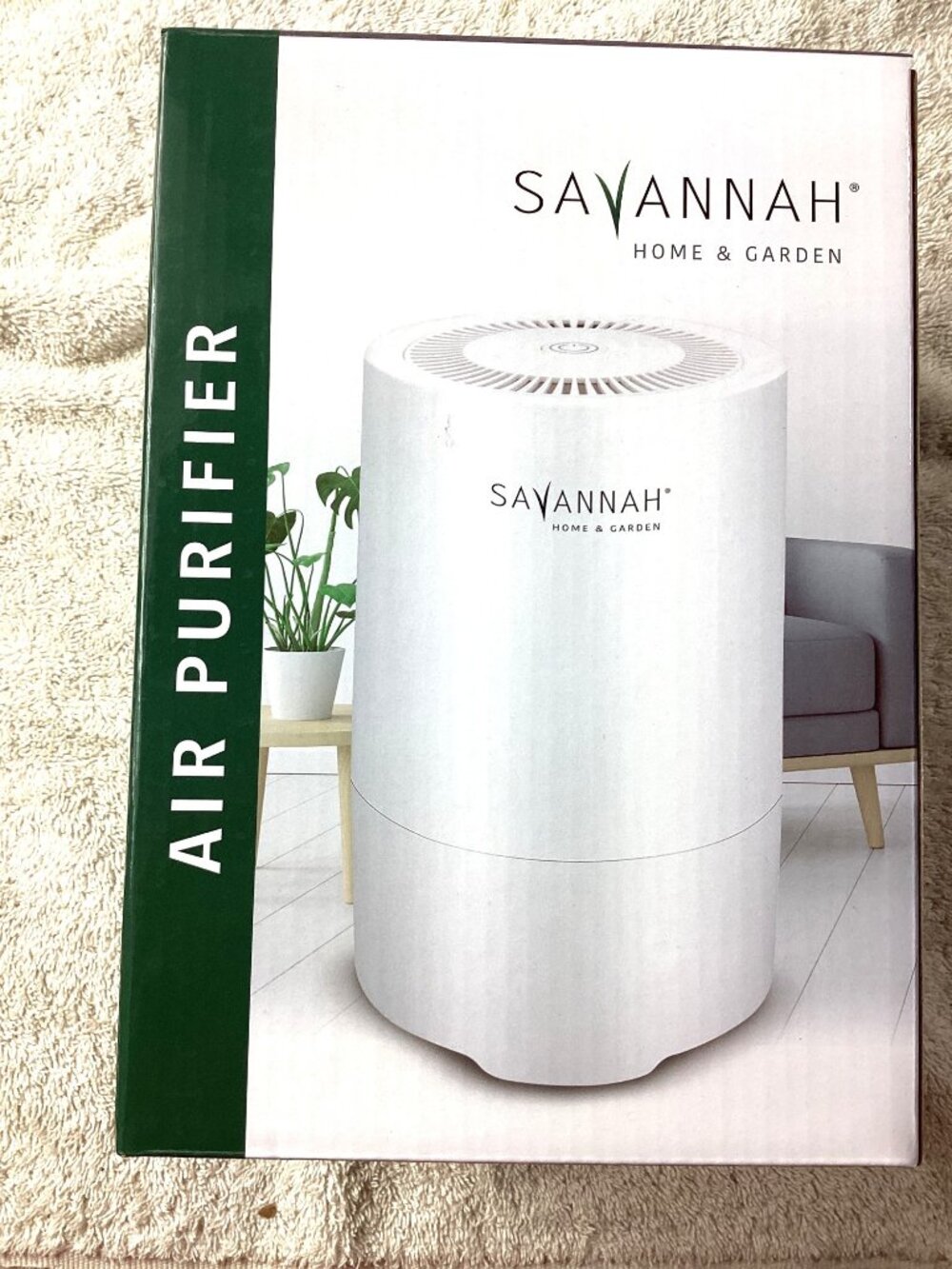 Savannah Home & Garden Air Purifier - 107 Sq Ft Coverage <50dB Noise Compact*NIB
